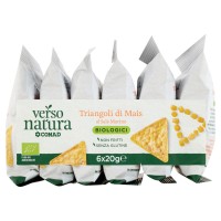 CONAD VERSO NATURA Triangoli di Mais al Sale Marino Biologici 6 x 20 g