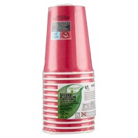 Smart Ecotable Bicchieri in Cartoncino Compostabile Fuchsia 12 pz