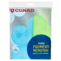Panno Pavimenti Microfibra 2 pz Conad