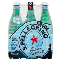 S.PELLEGRINO, Acqua Minerale Naturale Frizzante 75cl x 6