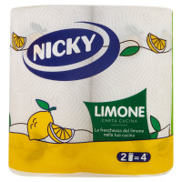 Nicky Limone Carta Cucina 2 Pz