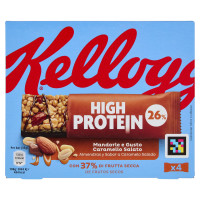 Kellogg's High Protein 26% Mandorle e Gusto Caramello Salato 4 x 35 g