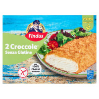 Capitan Findus 2 Croccole Senza Glutine Con 100% Filetti Di Merluzzo 250 G