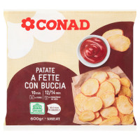 Patate a Fette con Buccia Surgelate 600 g Conad