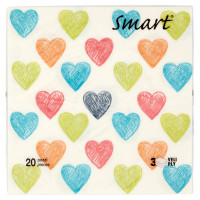 Smart Tovaglioli 3 Veli 33x33 Cm 20 Pz