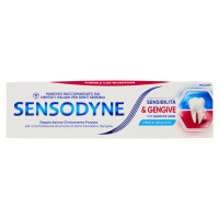 Sensodyne Sensibilità & Gengive Whitening, Dentifricio Per Denti Sensibili e Fastidi Gengivali, 75ml
