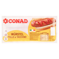 Selex 3 Wurstel Di Pollo e Tacchino 250 g