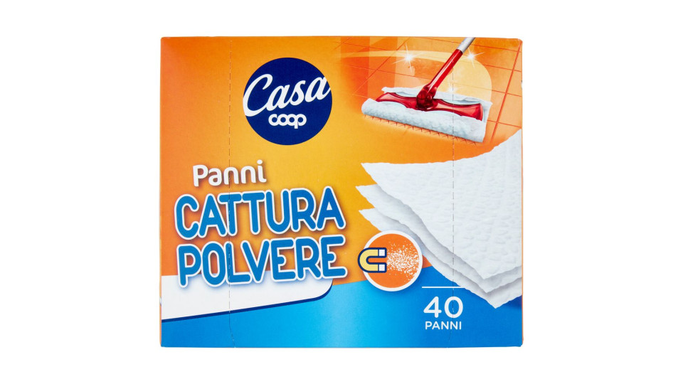 Panni Cattura Polvere 21,5x26,5 Cm 40 Pz
