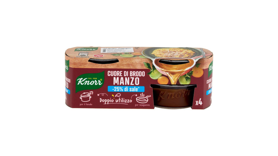 Knorr Cuore di Brodo Manzo -25% di sale