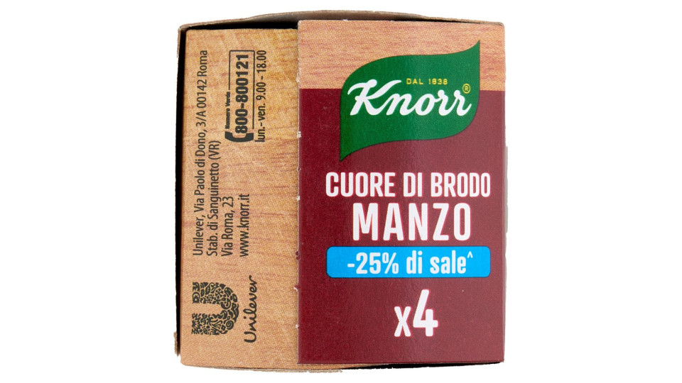 Knorr Cuore di Brodo Manzo -25% di sale