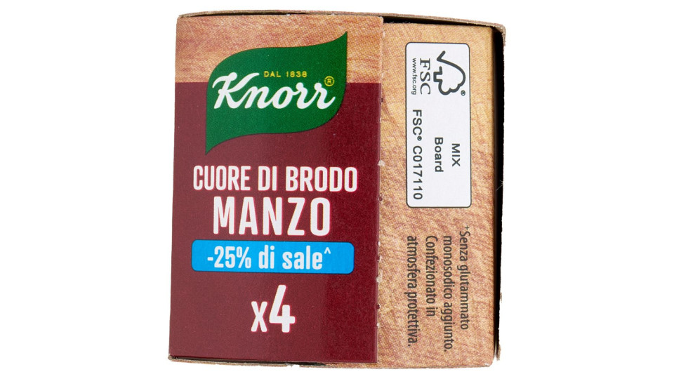 Knorr Cuore di Brodo Manzo -25% di sale