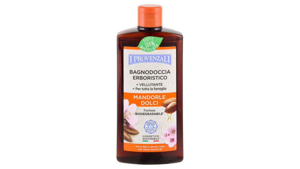I Provenzali - Bagno Schiuma Erboristico, all'Olio di Mandorle Dolci