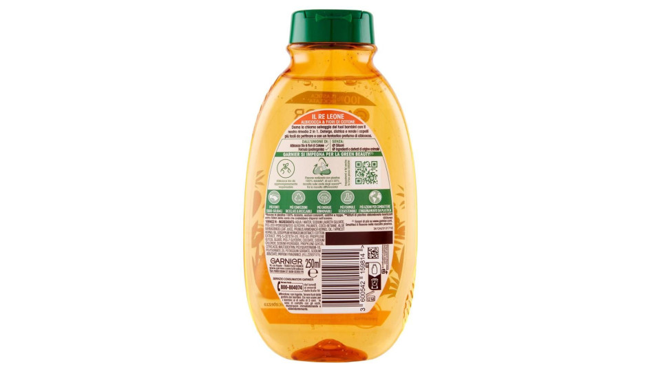 Garnier Ultra Dolce Bambini all' Albicocca e Fiori di Cotone Shampoo 2in1 per Bambini