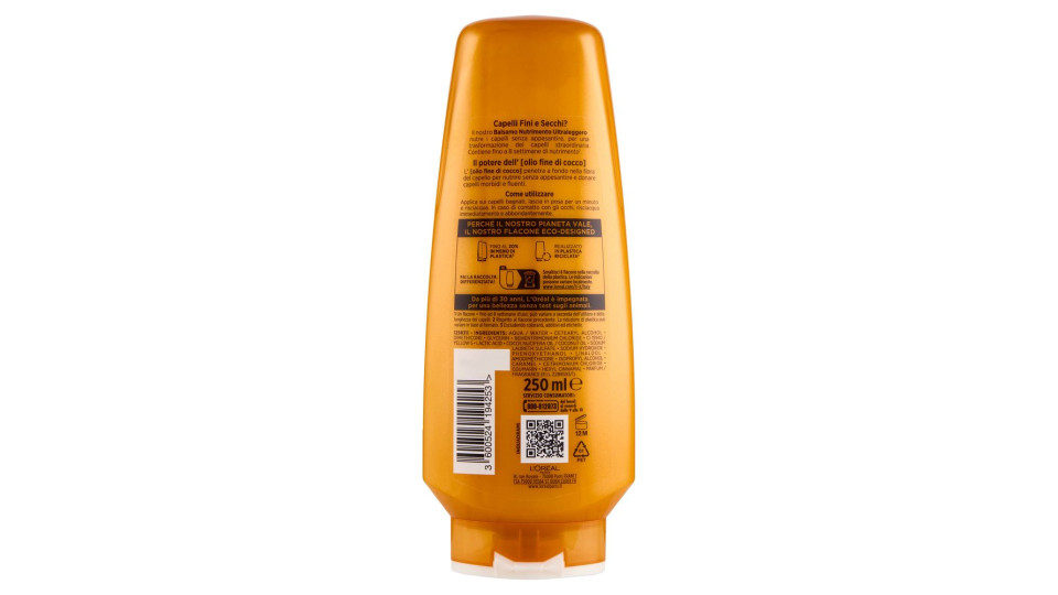 L'Oreal - Elvive Shampoo Nutriente Olio Straordinario, Capelli Secchi O Spenti