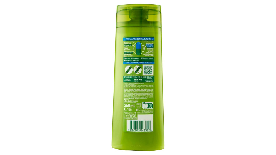 Garnier Fructis Capelli Normali 2in1 Shampoo per Capelli Normali