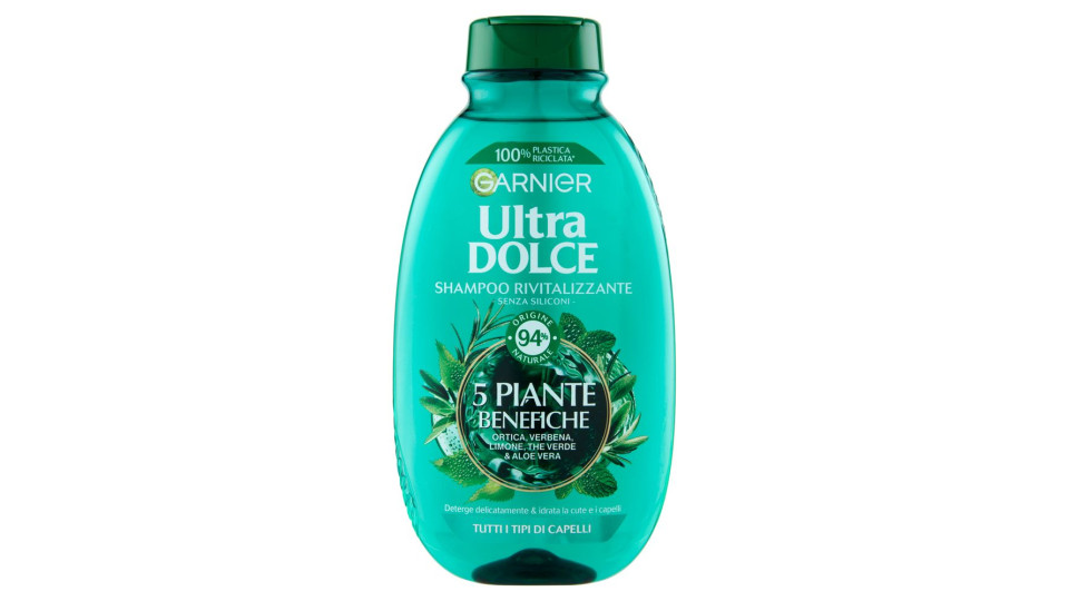 Garnier Ultra Dolce 5 Piante Shampoo Infusione di Vitalità per Capelli Normali