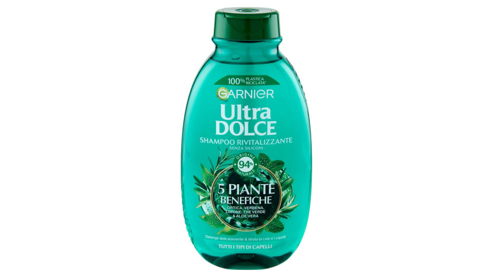 Garnier Ultra Dolce 5 Piante Shampoo Infusione di Vitalità per Capelli Normali