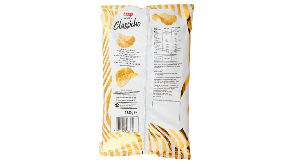 Patatine Classiche 160 G