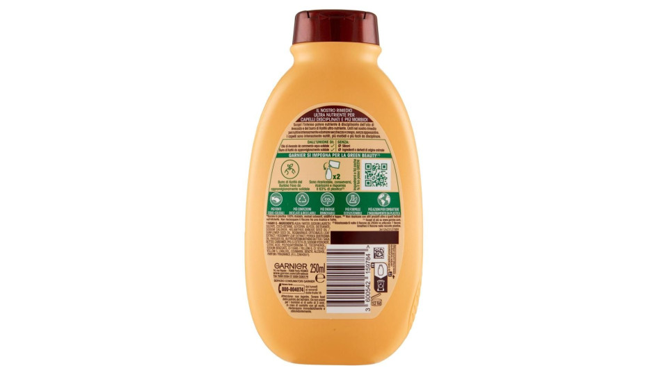 Garnier Ultra Dolce all'Olio di Avocado e Burro di Karité Shampoo per Capelli Ricci o Mossi