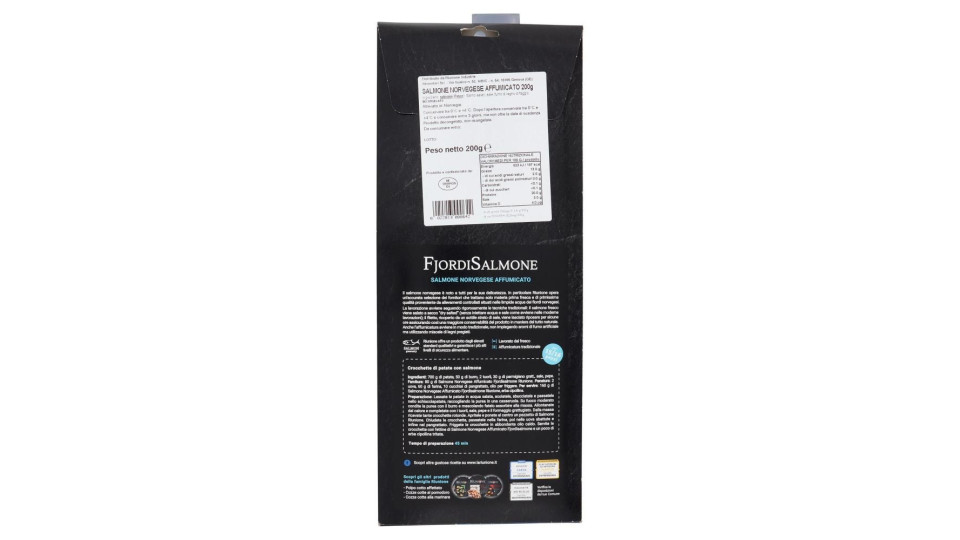 Fiordisalmone Salmone Norvegese Affumicato