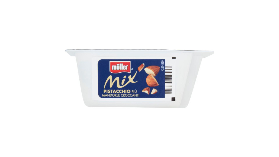 Müller Mix l'Irresistibile yogurt al pistacchio più mandorle croccanti