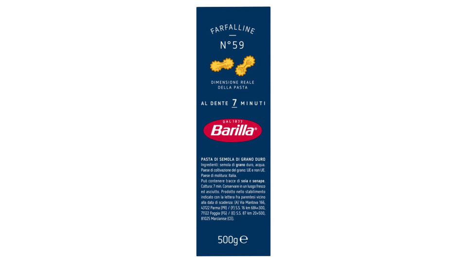 Barilla n.59 farfalline