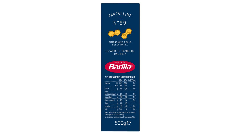 Barilla n.59 farfalline