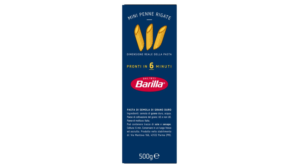 Barilla mini penne rigate
