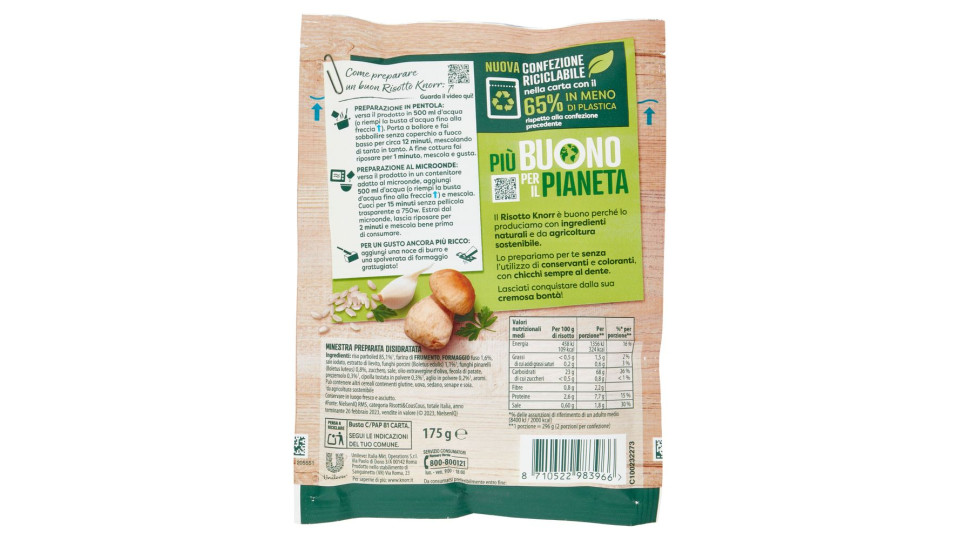 Knorr risotto porcini busta