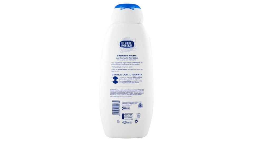 Neutro Roberts - Shampoo Neutro, Tutti I Tipi Di Capelli - 