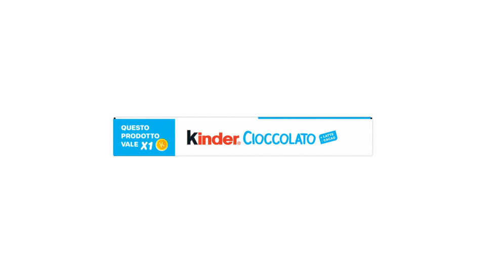 Kinder Cioccolato 4 pezzi gr.