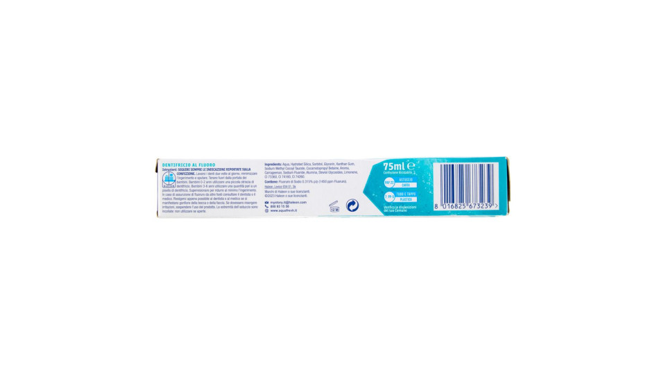 Aquafresh dentifricio junior 6+
