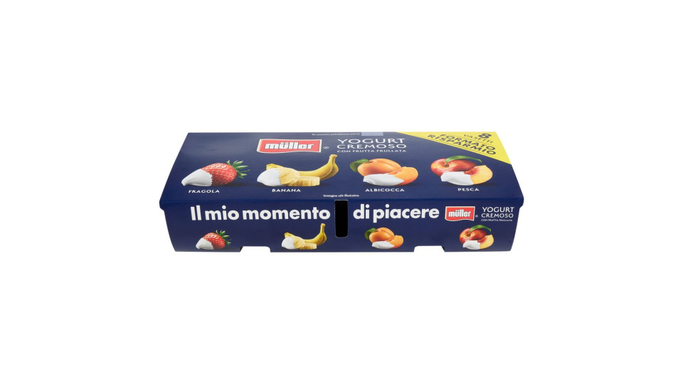 Müller Yogurt con frutta frullata Fragola / Banana / Albicocca / Pesca