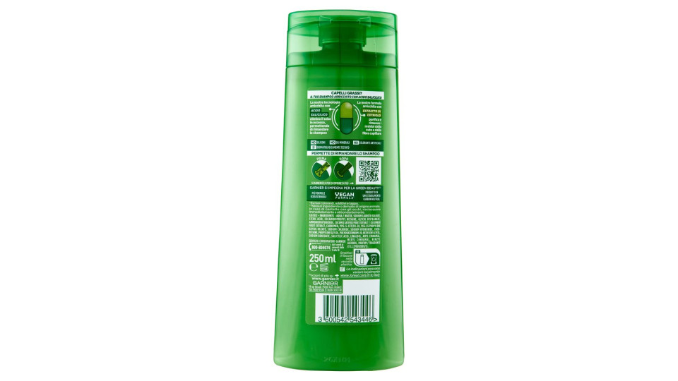 Garnier, Fructis Pure Non-Stop Cucumber Fresh capelli grassi shampoo