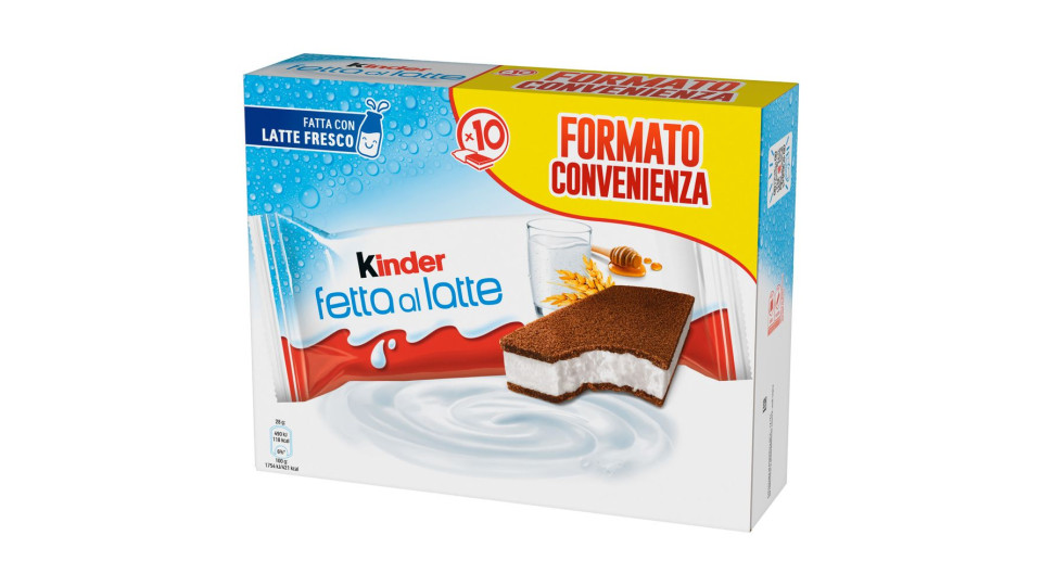 Kinder - Fetta al latte 10 pezzi