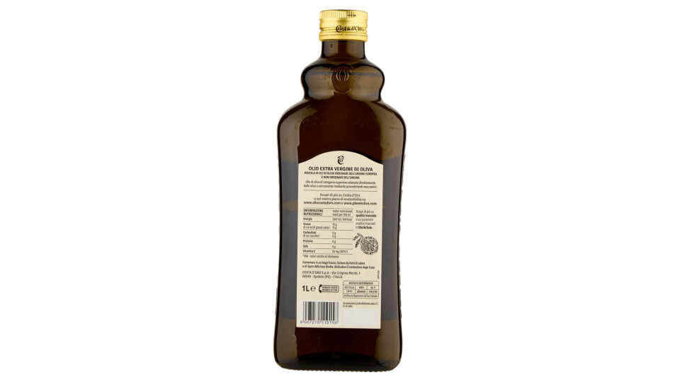 Costa d'Oro, Extra olio extra vergine di oliva