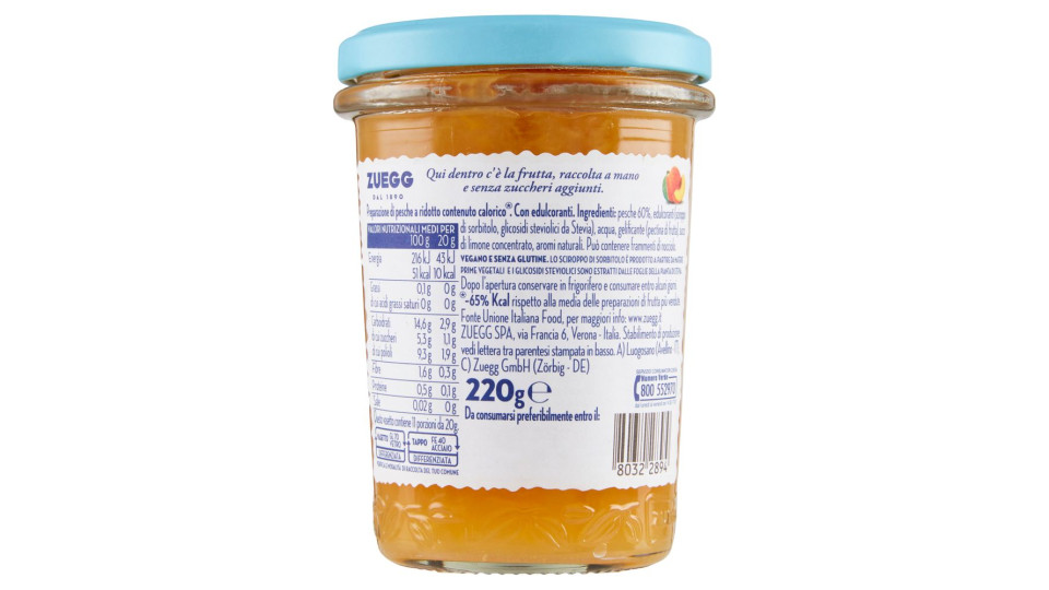 Zuegg Zero Zuccheri Aggiunti* Pesche