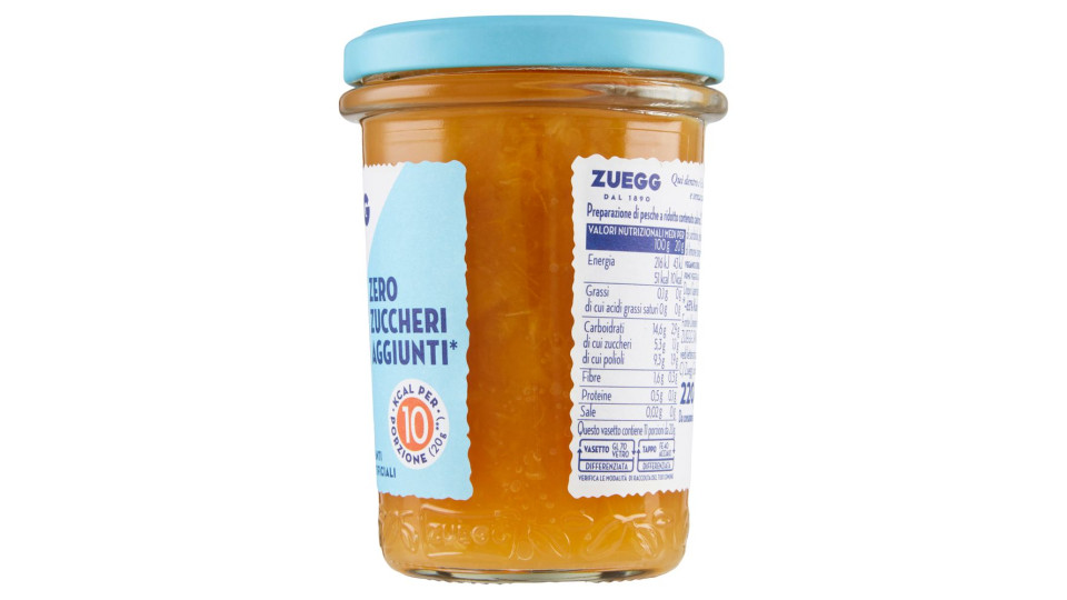 Zuegg Zero Zuccheri Aggiunti* Pesche