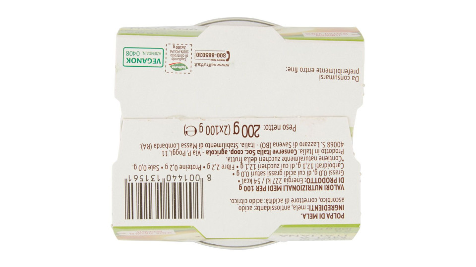 Bio 100% Polpa di Mela Italiana