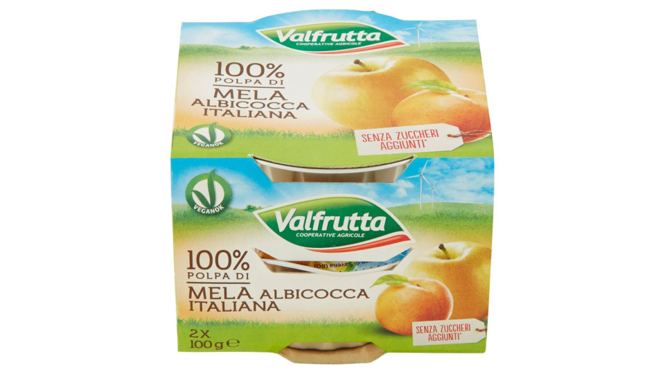 Bio 100% Polpa di Mela Albicocca Italiana