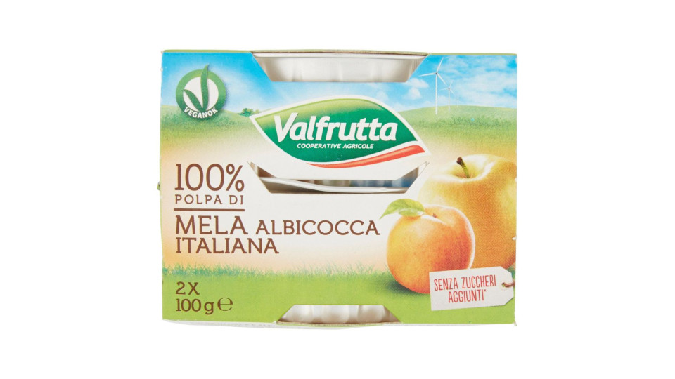 Bio 100% Polpa di Mela Albicocca Italiana