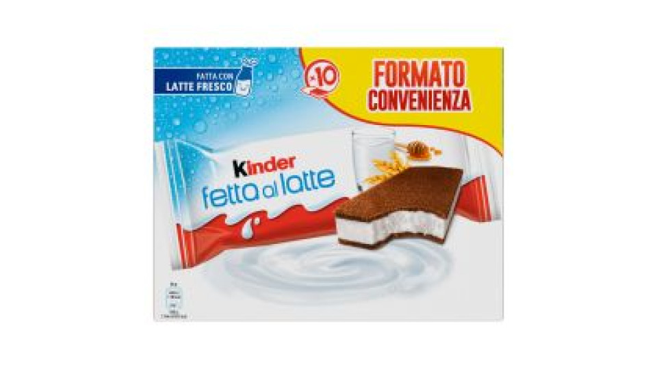 Kinder - Fetta al latte 10 pezzi