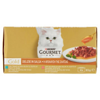 Purina, gatto Gourmet Gold Delizie in salsa con salmone e tonno