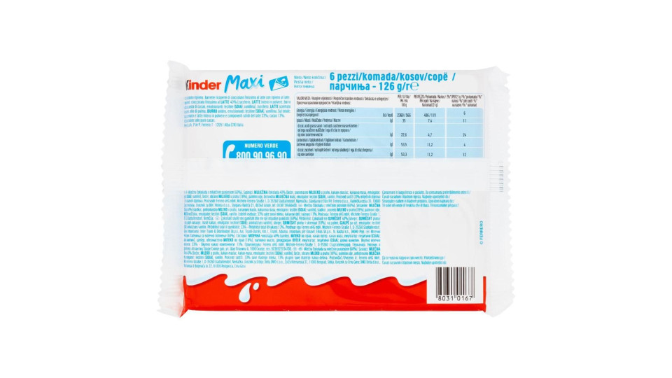 Kinder maxi 6 x