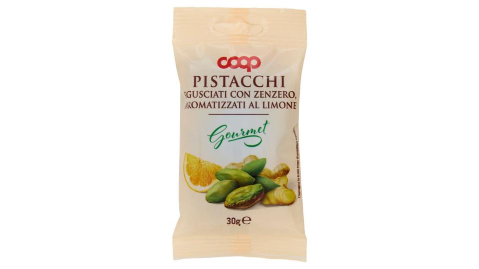 Pistacchi sgusciati aromatizzati zenzero e limone