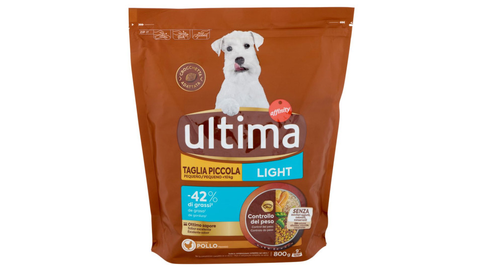 ultima Dog Taglia Piccola <10kg Light con Pollo 800 g