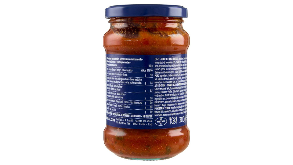 Barilla Sugo Amatriciana Condimento per Pasta 300g