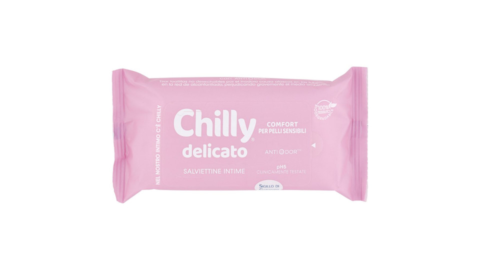 Chilly, Delicato salviettine intime pocket