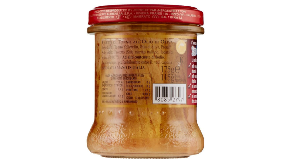 Callipo Filetti di Tonno all'olio di oliva 170 g