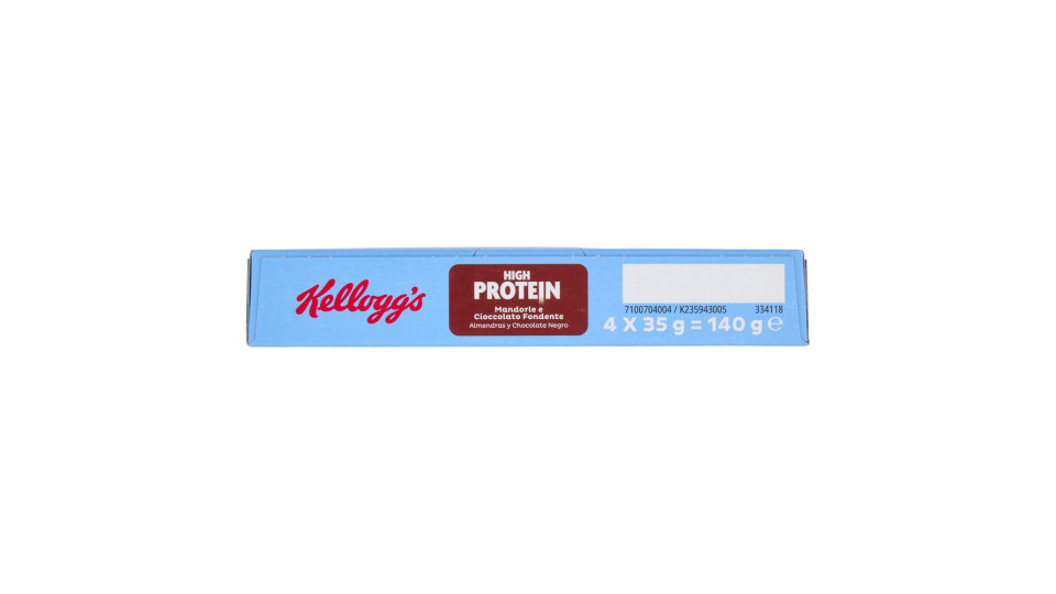 Kellogg's High Protein 25% Mandorle e Cioccolato Fondente 4 x 35 g